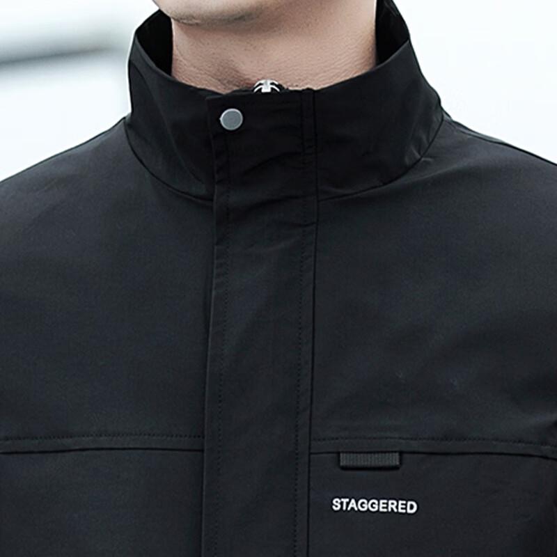 Pierre Cardin Men's Loose Fit Stand-Up Collar Jacket