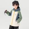 Duoduojia Boys' Color-Blocked Hooded Softshell Jacket