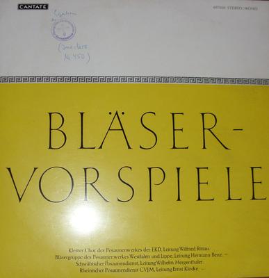 LP Record VARIOUS - Bl?servorspiele 657616 Cantate 1970 Germany Classical Used