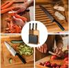 Fiskars Functional Form Knife Set with Bamboo Block, 5 Pieces (1057552)