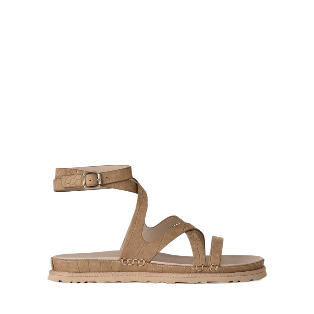 UGG Leather Golden Comfortable Embossed Roman Sandals Women sandals 1178570-DNSS