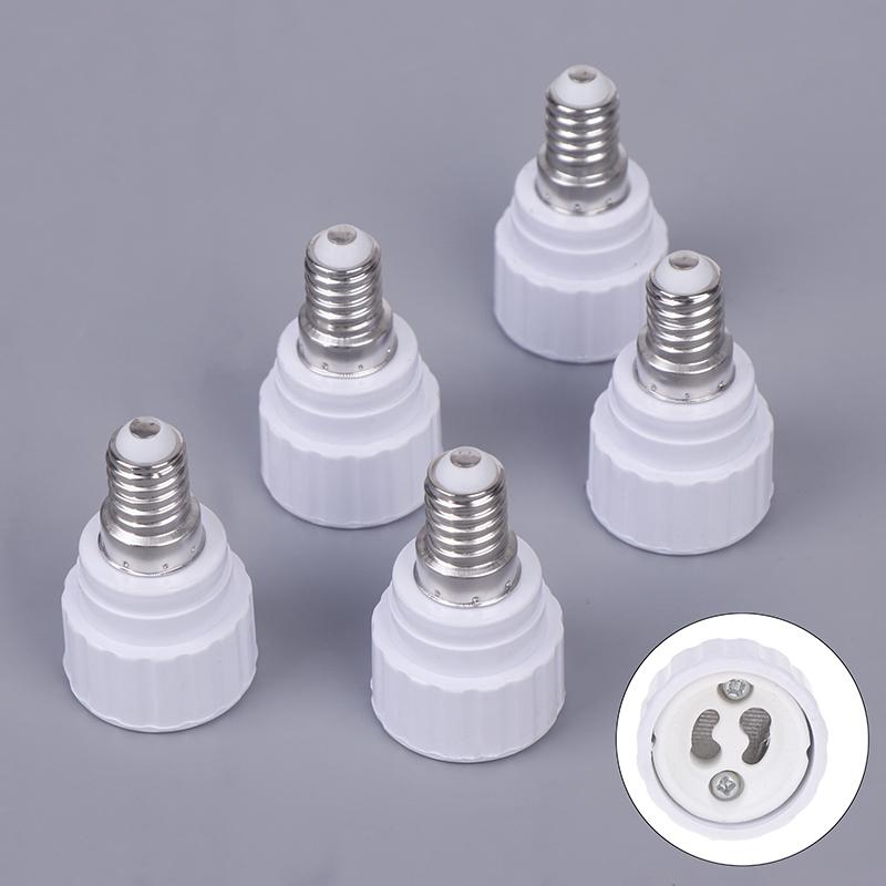 1/5Pcs Led Light Lamp Holder Converter E14 To Gu10 Ceramic Base Screw Bulb Socket Adapter Led Saving Light Halogen Lamp Base