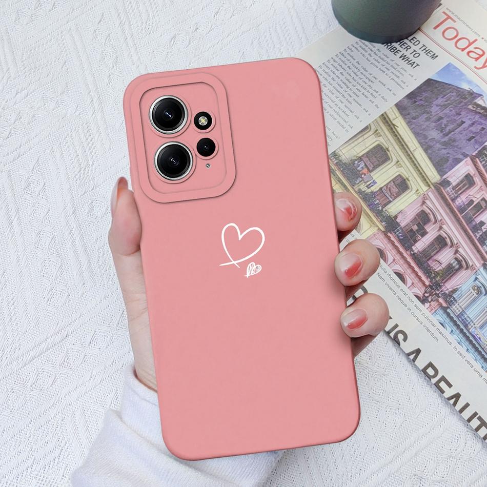 Case For Xiaomi Redmi Note 12 12S 4G 5G Patterned Full Protection Soft Liquid Silicone Cartoon Cover For Redmi Note 12 S Funda