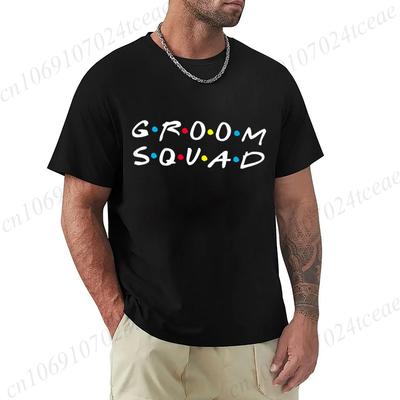 Friends Theme Wedding Bachelor Party TShirts for MenIm The Groom Groom Squad TopsBest Man The One Where Tees Shirts