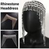 Long Tassel Sparkling Tiara Headdress Shiny Headpiece Cap Tassel Hair Chain  Party Props