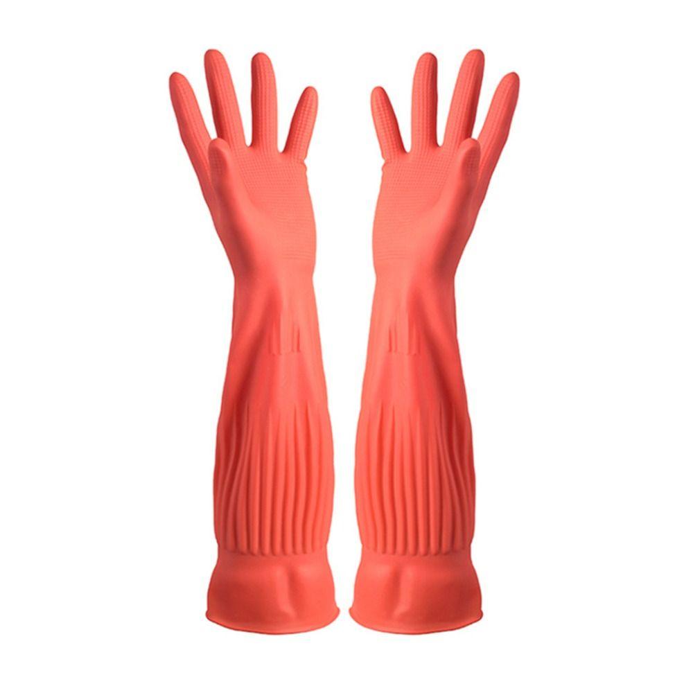 Luvas Domésticas de Borracha Impermeáveis Luvas Grossas para Lavar Carro Luvas de Limpeza de Cozinha