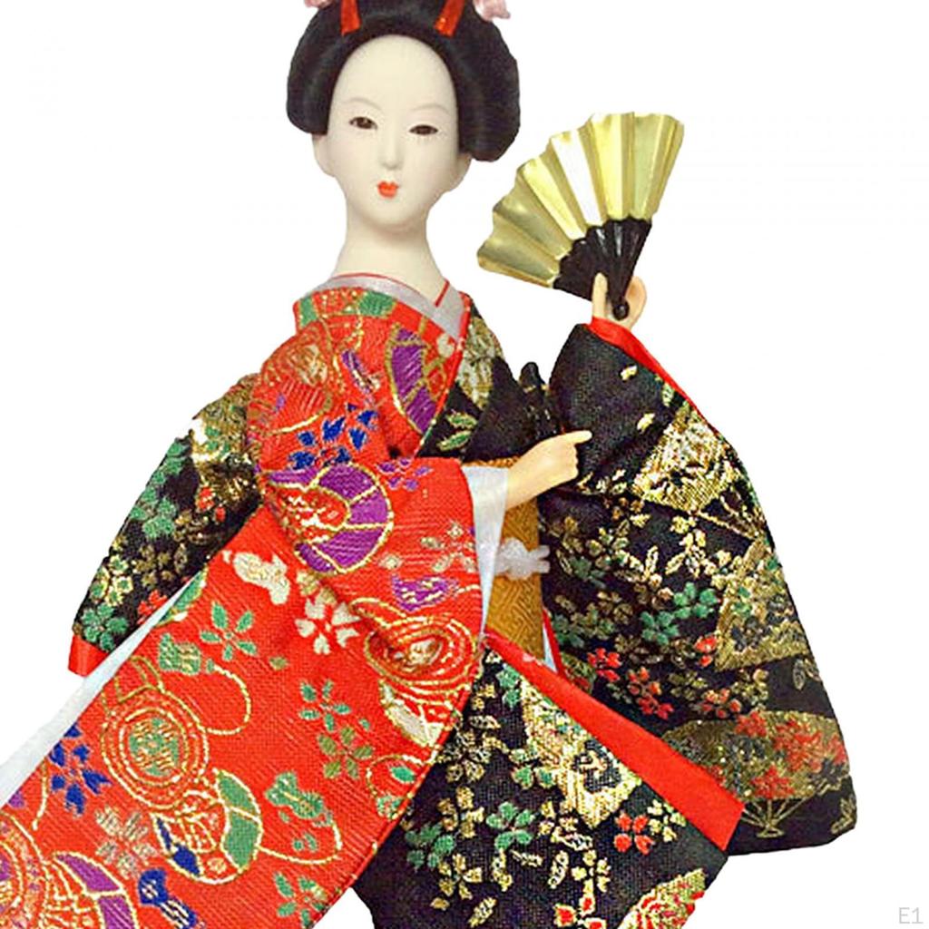 Japanese Geisha Doll - Artistic Home Decor Piece