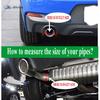 1piece of 304 Stainless Steel 2inch2.5inch3inch Muffler Tailpipe or Car Modified Exhaust Pipe, Single Sandblasted Beveled Edge