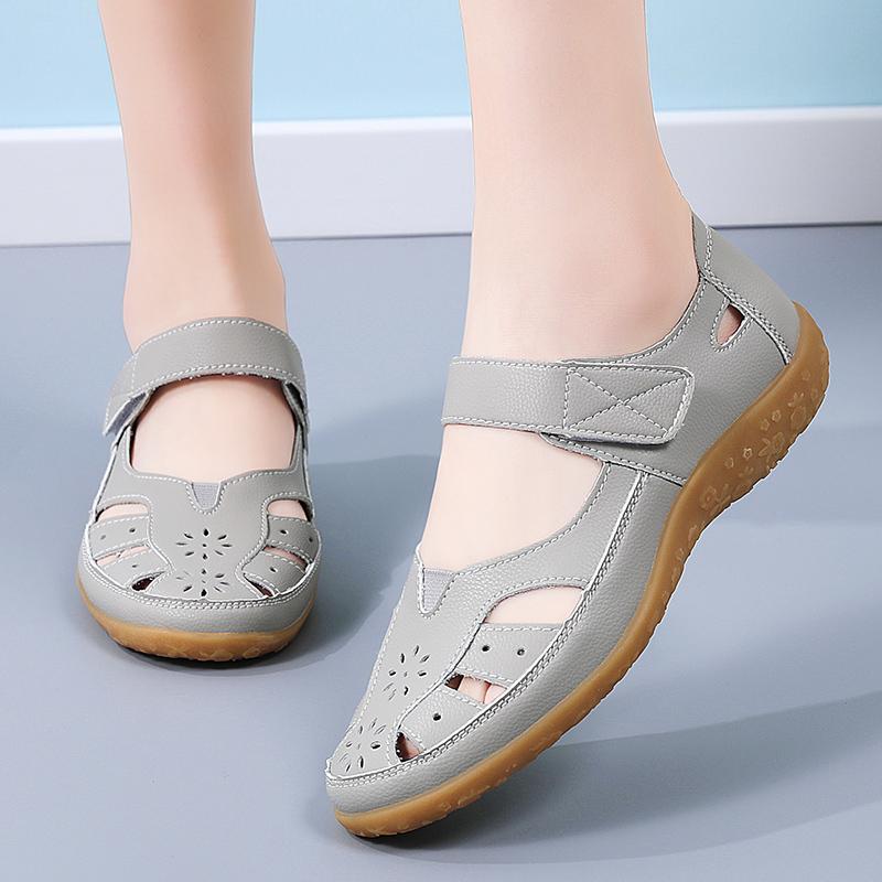 2025 Summer Flat Women's Shoes PU Leather Beach Sandals Outdoor Casual Slippers Women Sandals New Loafer Zapatillas Para Hombre