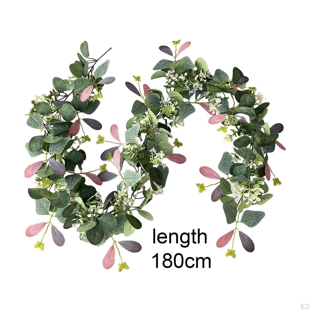 Greenery Garland Hanging Plants Fake Eucalyptus Artificial Vines for