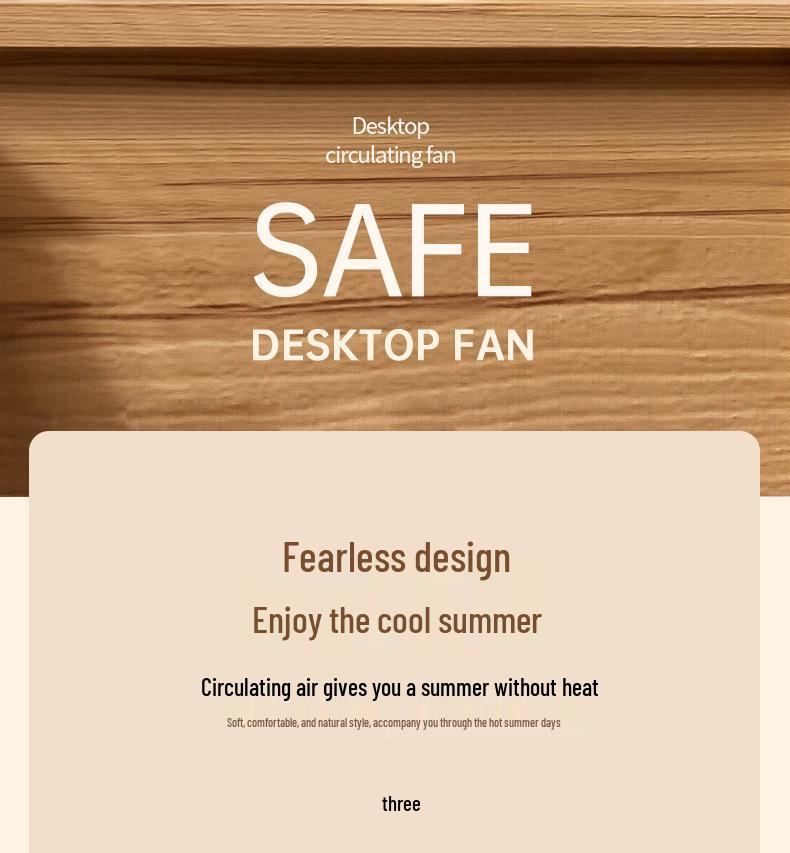 Compact Multi-Functional USB Tabletop Air Circulation Fan for Home and Office