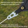 2Pcs Adjustable Tent Wind Rope Buckle Quick Knot Buckle Rope Carabiner Clip  Camping