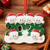 Personalized Christmas Ornaments 2025 Custom Family of 2/3/4/5/6 Snowman Ornaments for Xmas Tree Decor