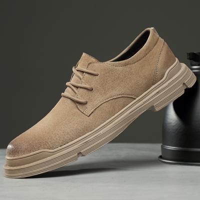 Retro High Quality Suede Casual Shoes Men 2022 Newest Fashion Breathable Oxfords Comfortable Lace-Up Male Footwear Tenis Sneakers