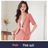Dame Svart Kortarmet Slim Fit Sommerblazer