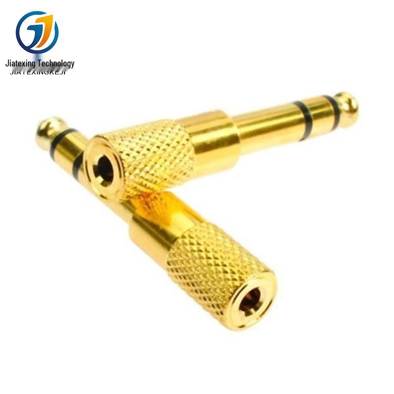 3.5mm Female to 6.35mm Male Audio Adapter for Microphone & Headphone