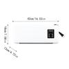 Remote Control Electric Cooling Heating Machine Mini Air Conditioner Quiet Energy-Efficient Wall Space Heaters for Living Room