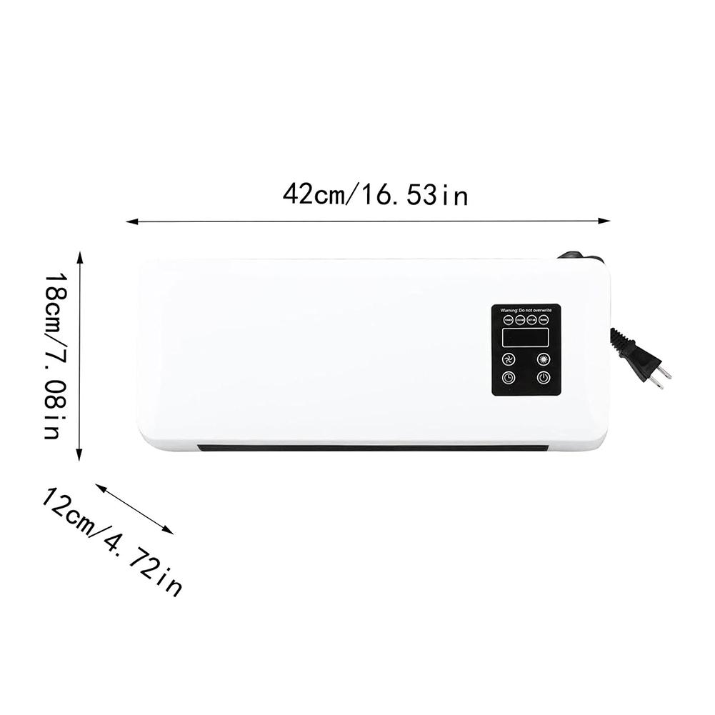 Remote Control Electric Cooling Heating Machine Mini Air Conditioner Quiet Energy-Efficient Wall Space Heaters for Living Room