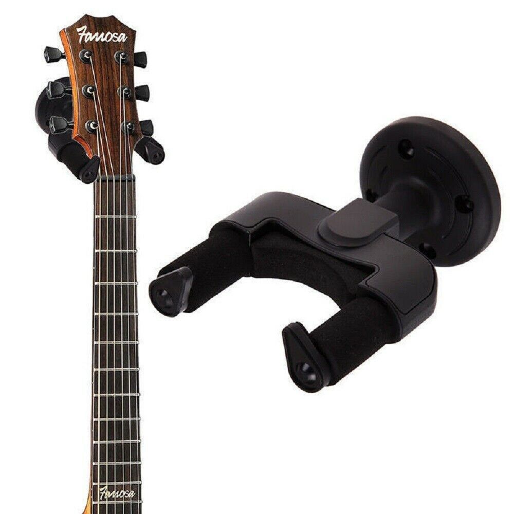 New Bass Ukulele Banjos Hook Hanging Brackets Padded Holder Guitar Hanger Guitar Wall Mount