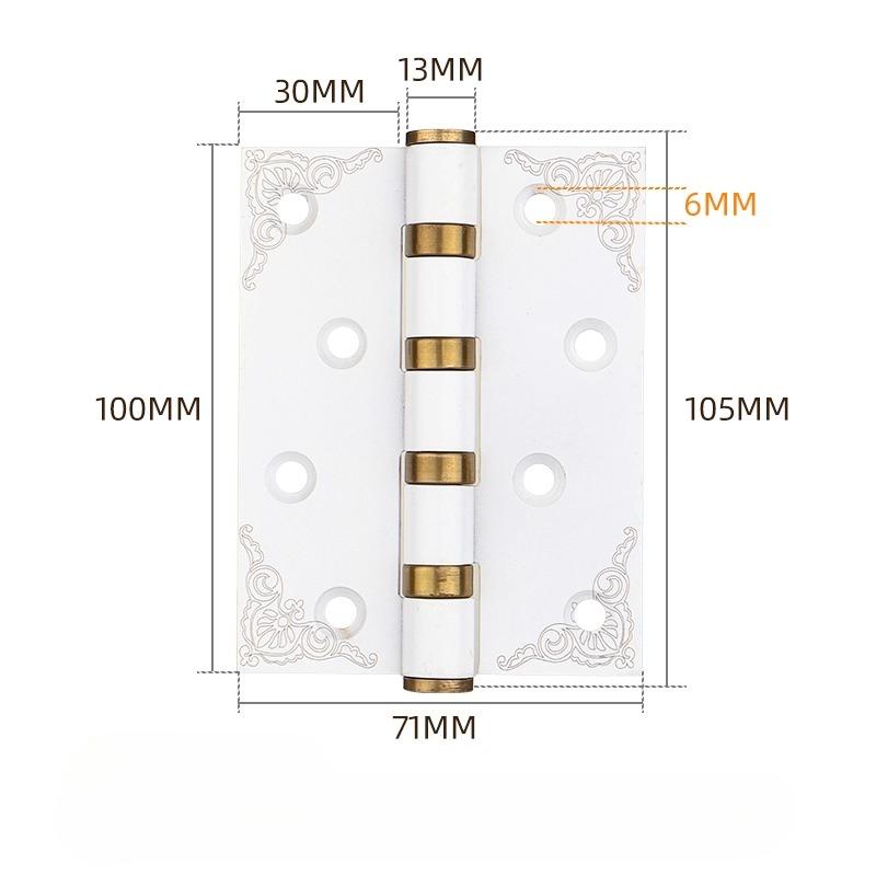 4/5 Inches 2Pcs (1 Pair) Door Butt Hinges Furniture Hardware Accessories 304 Stainless Steel Flat Door Thick High Quality Hinge