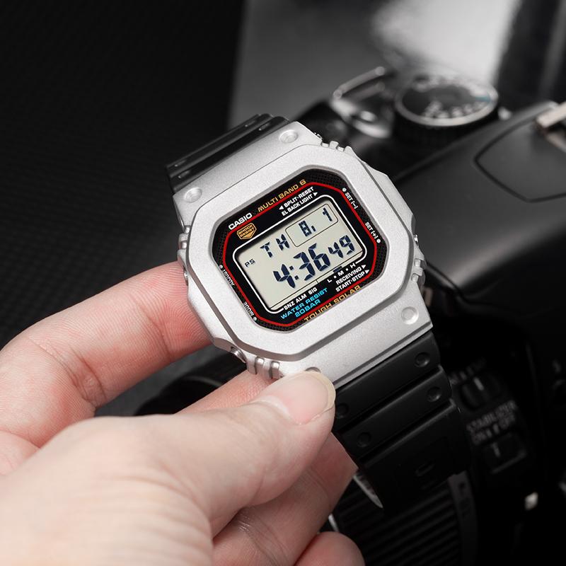 Casio Customized Watch Modified Series Classic Series Simple Six-bureau Radio Wave Shockproof and Waterproof Resin Strap GW- GW-M5610-1