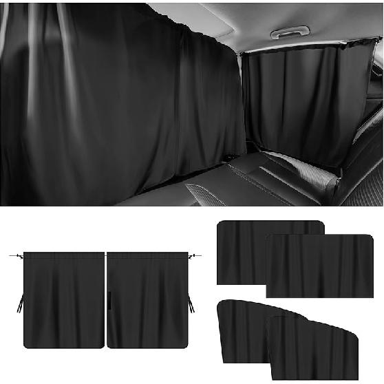 3PCS Car Window Shades,Car Privacy Window Cover For Rear Window & Partition,95% Strong Shading Car Sunshade For Baby,Universal CCar Accessories