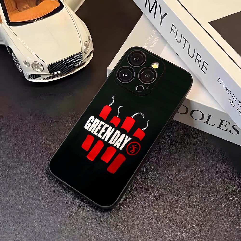G-Green Day Band Phone Case For 16 Pro Max Iphone 17 Pro Max 14 15 Plus 12 13 11 Pro Xr X Xs SE Back Cover