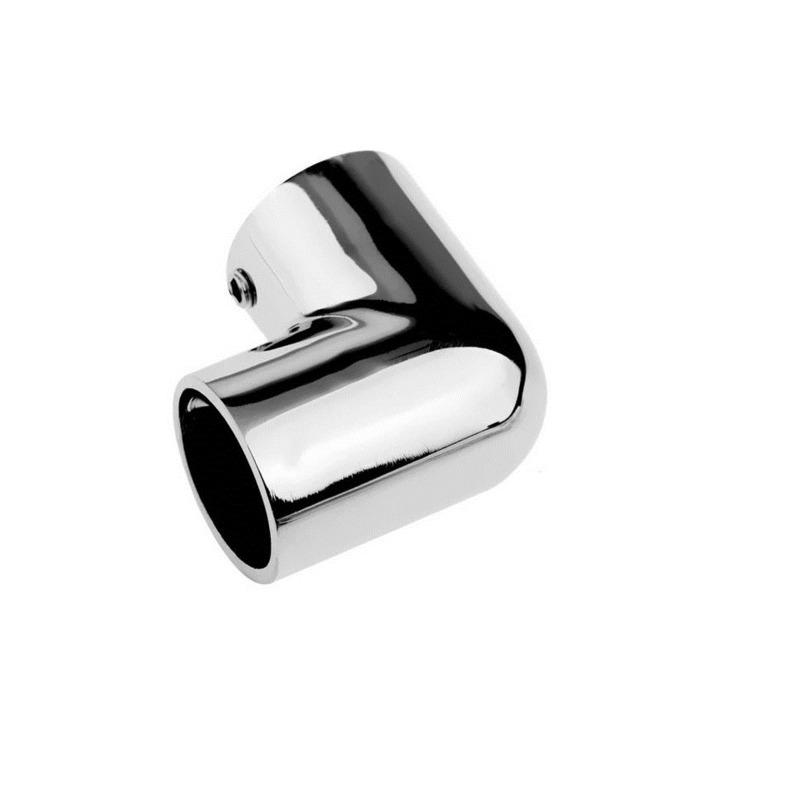 4PCS 2 Way Boat Hand Rail Fitting 22MM/25mm/30mm/32mm Stainless Steel 90 Degree Elbow Pipe Connector for Marine Yacht Boat Accessories