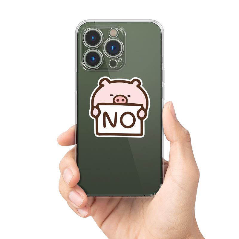 Lulu Pig Graffiti Stickers: 40 Cute Korean Cartoon Waterproof Sheets for DIY Decoration
