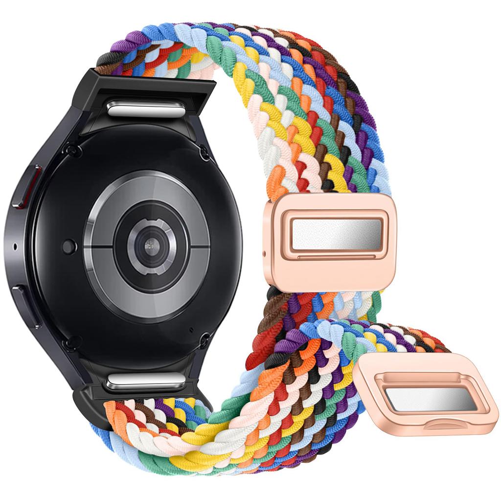 No Gaps Braided Band For Samsung Galaxy Watch 7 6 5 4 Classic 47mm 44mm 40mm/5 Pro Magnetic Bracelet Correa Galaxy Watch6 Strap
