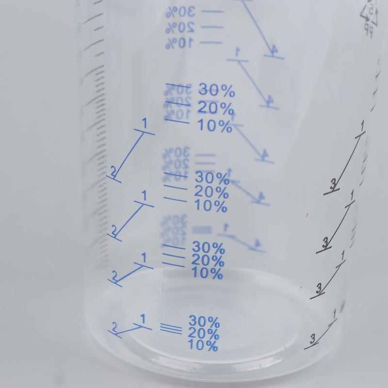 10/50 ks kalibrovaných kelímků na míchání barev, plastové kelímky na míchání barev, míchací kelímky o objemu 600 ml