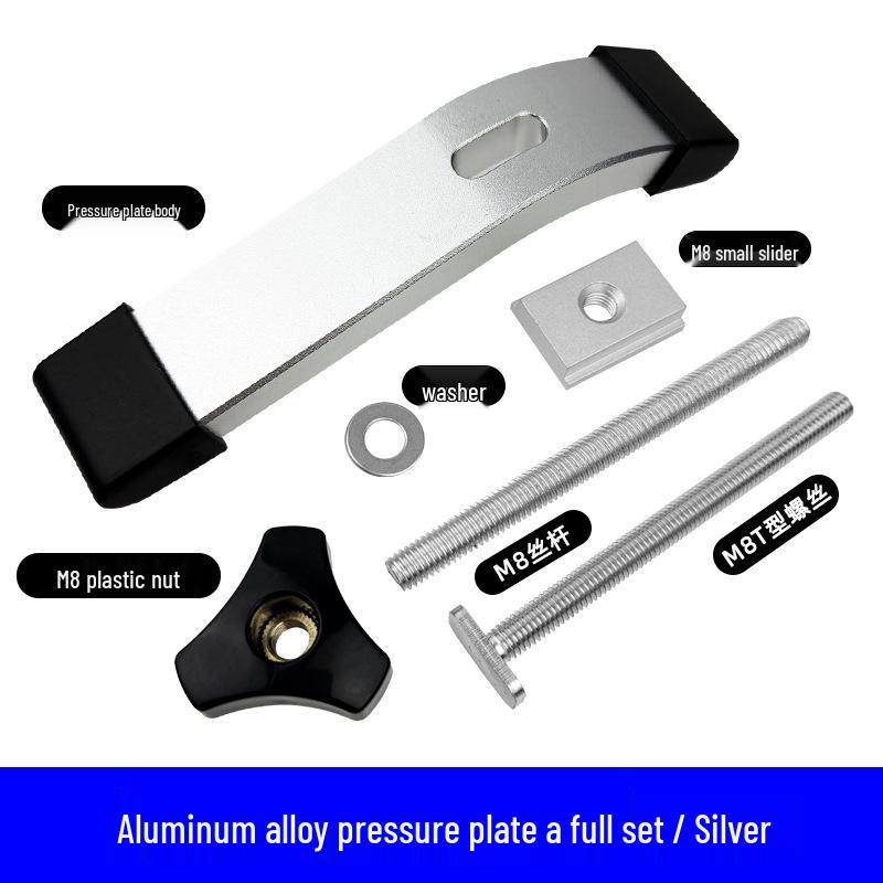 Aluminum Alloy M8 T-Slot Handle Pressure Plate Block Slider Accessories