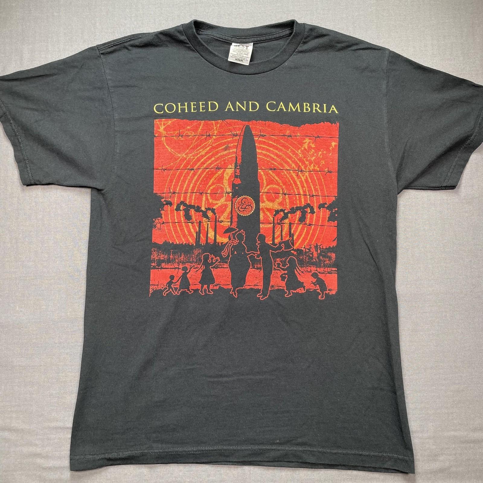 Coheed And Cambria Shirt Mens Medium Black Rocket Graphic Band Tee T-Shirt Unisex T-Shirt XXXXL