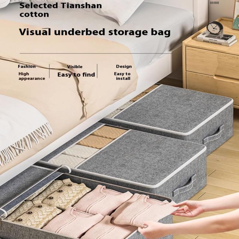 Extra große Kapazität Unterbett Kleideraufbewahrungstasche Bettdecken Aufbewahrungstasche Faltbare Hosenmantel Aufbewahrungstasche Kleiderschrank Organizer