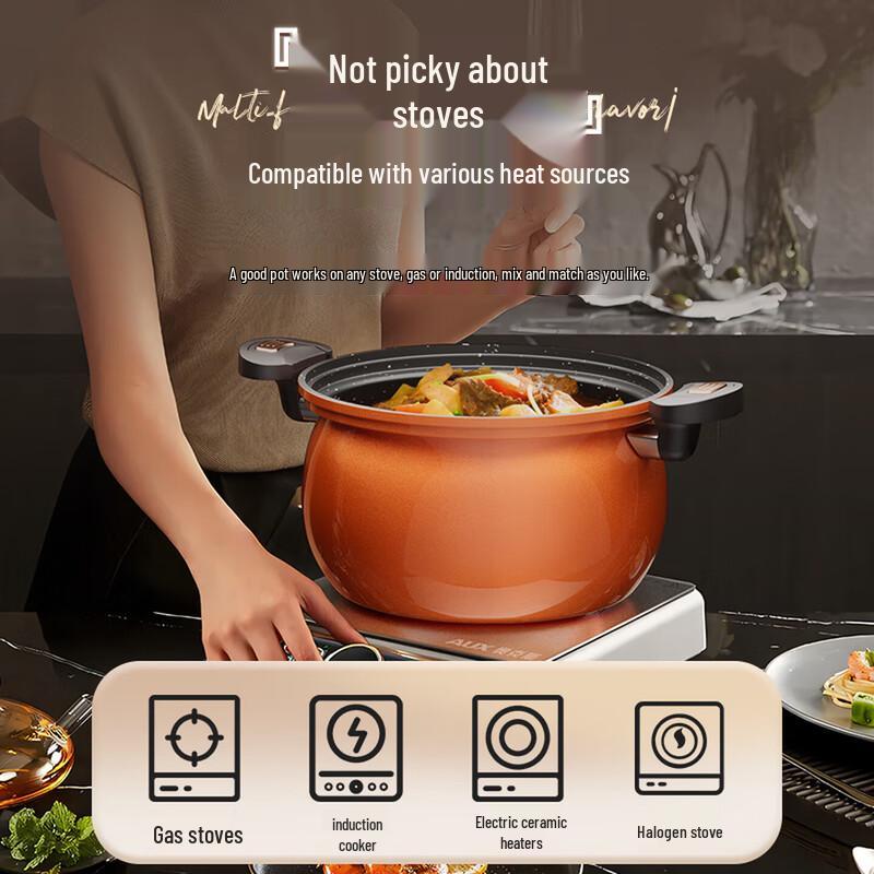 AUX 5L Pressure Soup Pot 24cm