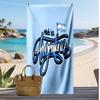 Asciugamano da Spiaggia Stampato Squadra Nazionale Argentina Asciugamano Morbido Asciugatura Rapida Coperta da Spiaggia Rettangolare Grande Portatile per Viaggi Piscina