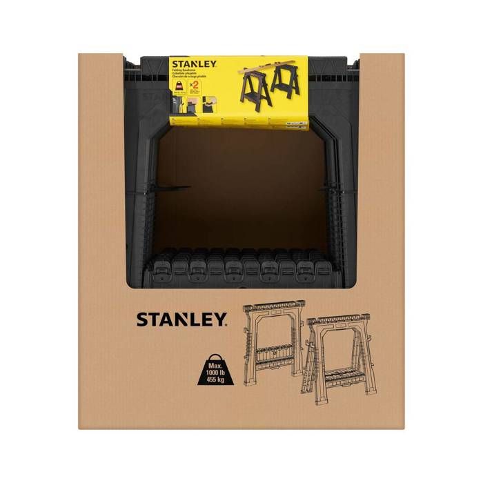 Lot de 2 tréteaux pliables - STANLEY - STST1-70713 - 450kg