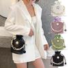 Damen PU Bucket Kette Kleine Messenger Handtaschen Kordelzug Schultertaschen