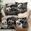 4-piece Modern Elephant Decorative Pillowcase Set, Modern Style with Zipper Closure, Perfect for Sofa, Living Room, and Bedroom