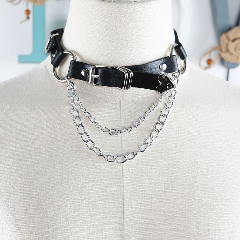 Harajuku Dark Lolita Girl Punk Goth Style Belt Decoration Jk Waist Chain Strap Cool