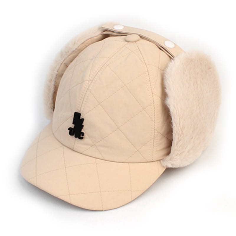 

Universal chemistry Quilting Beige Earflap Cap FREE