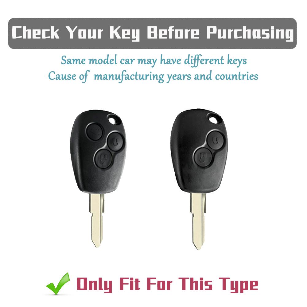 2/3 Buttons Car Key Fob Case For Renault Clio Sandero Captur Megane Duster Logan Kangoo Scenic Fluence Modus Laguna Espace Cover