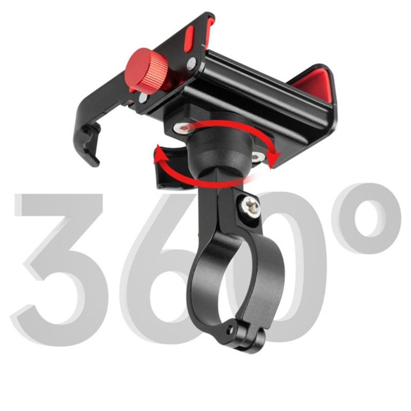 Aluminum Motorcycle Phone Holder Handlebar Mounted Cellphone Cradles Shockproof Stand Holder Universal for Scooter Bike