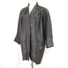 Pas De Chat Lambskin Leather Coat Women M 38 Brown No Collar Genuine Leather(USED)