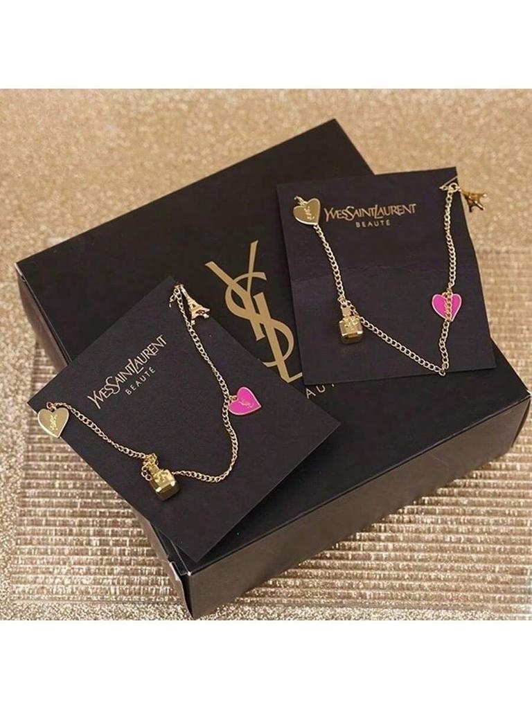 YSL Women's Phone Charm and Key Chain, Sweet and Cute, Exquisite and High-end, Suitable for Daily Use and As a Gift.