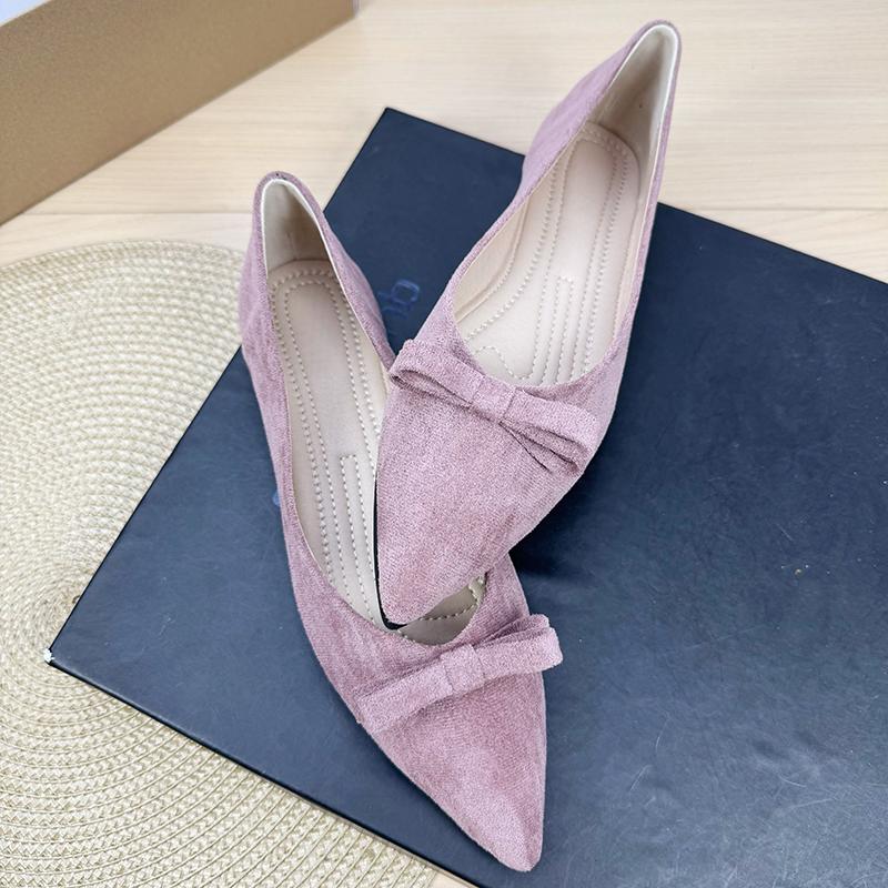 Fashion Flat Shoes for Women Spring Autumn 2025 New Shallow Mouth Butterfly Bow Plus Size Women's Shoes 42 43 44 Loafers Zapatos Mujer