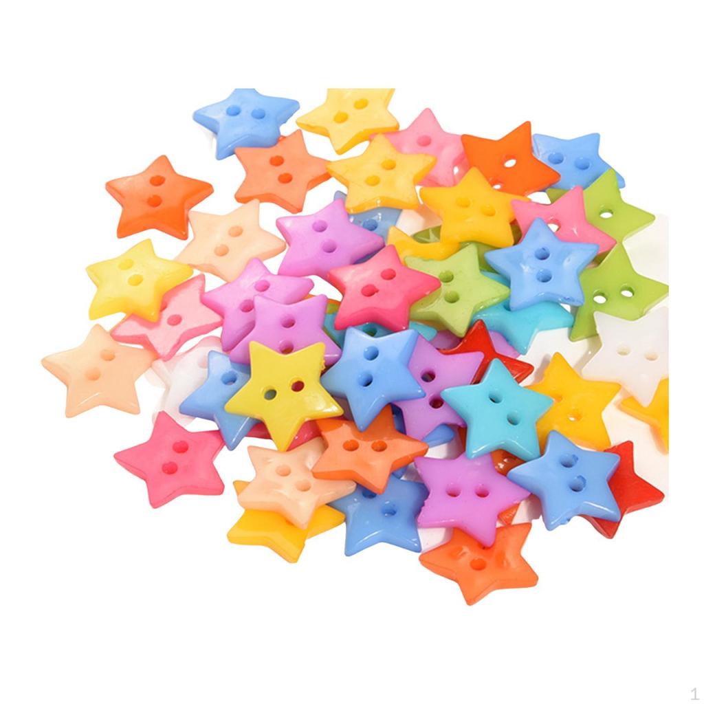 100 Buttons with 2 Holes – Creative Sewing for Gifts, , Handmade Ornaments And Painting