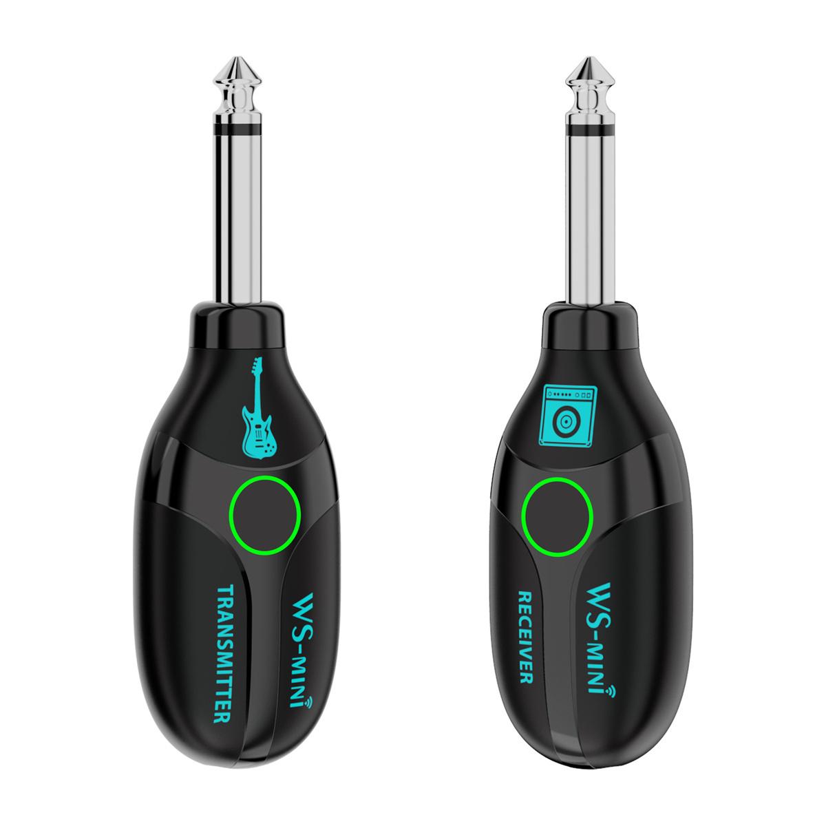 Miwayer Wireless Guitar System ,Rechargeable Wireless Guitar Transmitter Receiver Ws-Mini Multi-Channel Transmitter  Receiver