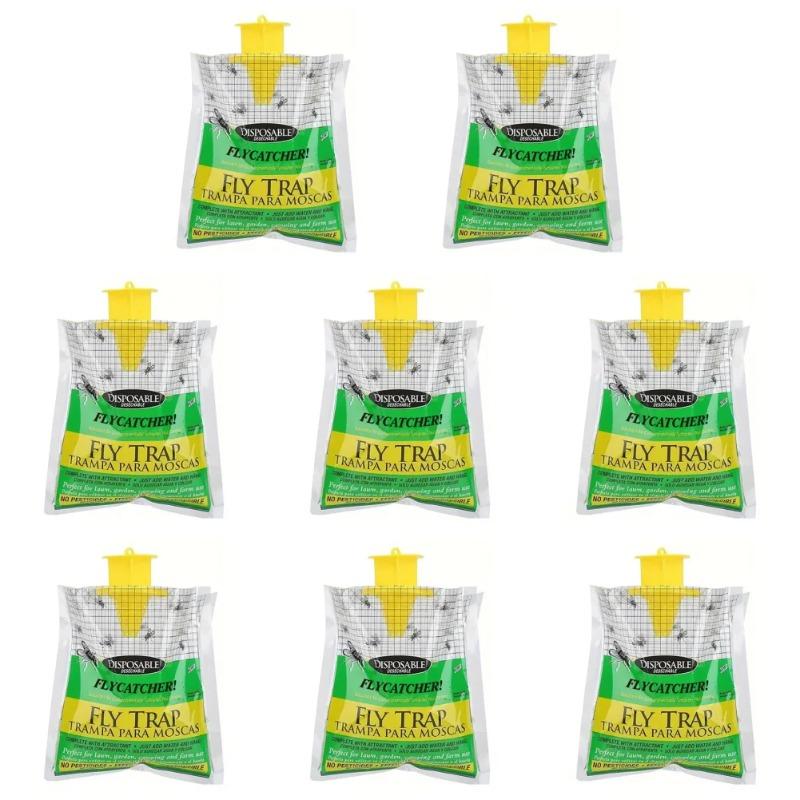 Outdoor Hanging Fly Trap Bags, Baitless Empty Insect Catcher, Mosquito & Wasp Killer Bags for Garden & Patio Pest Control