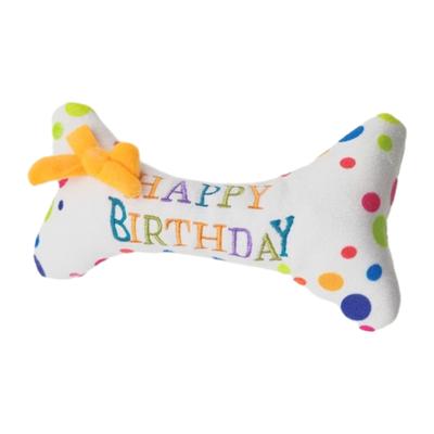 Célébrez avec style avec un gâteau d'anniversaire en peluche pour animal de compagnie, jouet pour chien interactif résistant, chiot